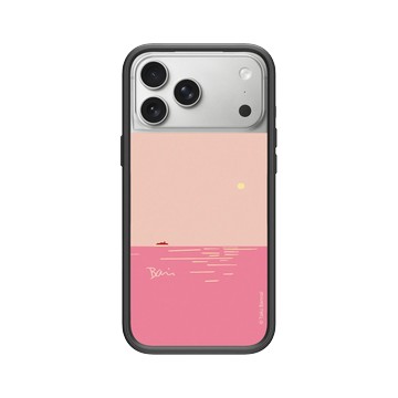 iPhone 17 Pro Max Mod NX -邊框背蓋組合 (相機按鈕) 黑 - Taku Bannai 坂内拓 - Passenger boat｜粉海的歸航