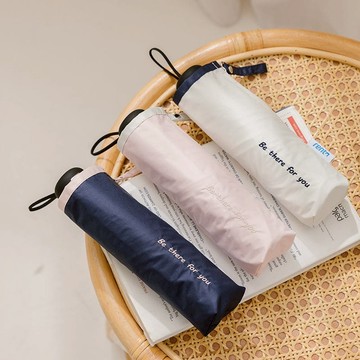 【rento】防曬彩膠素色迷你傘 撫子(粉)