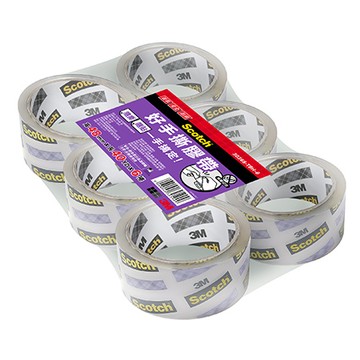 3M Scotch好手撕超透明OPP封箱膠帶/3036STBH-6/48mmx40M/6捲/束