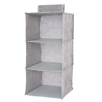 百特兔寶 三格吊掛收納袋  約29x29x高60cm  灰色