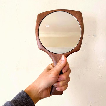 手持鏡 <胡桃木>