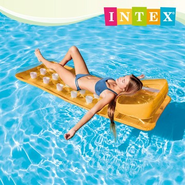 【INTEX】18洞充氣沙灘睡墊/時尚浮排188*71cm 適用12歲+ 3色可選15130672/4/6(58890)