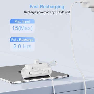 跨境爆款8000mAh迷你小巧應急膠囊充電寶支持OEM開模定制移動電源