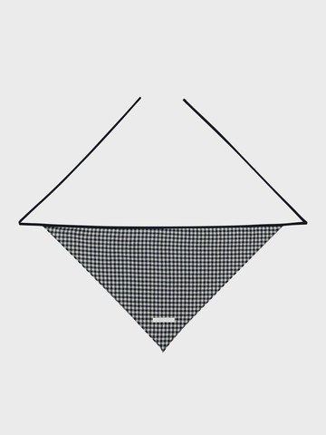 Cotton Lace Triangle Kerchief [Navy]