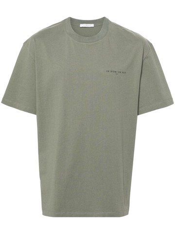 Ih Nom Uh Nit - logo-print cotton T-shirt - men - Cotton/Elastane/Cotton - L - Green