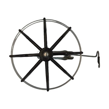 紡車輪  12cm 0.05g  塑膠 不鏽鋼材質  1個  混合色