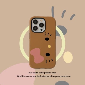 棕色貓咪適用蘋果16promax手機殼iphne15promax菲林二合一14pro硬殼13磨砂可愛12少女11光面防摔保護殼