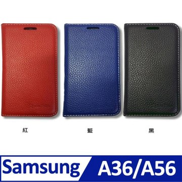 SAMSUNG Galaxy  A56 /  Galaxy A36 5G ( 6.7 吋 )    新時尚 - ( 真皮 ) 隱藏磁扣 - 側翻皮套
