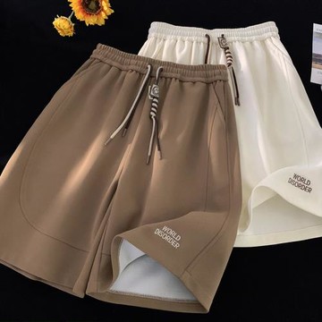 美式籃球短褲男夏季薄款五分褲潮牌寬松運動褲直筒休閑中褲大褲衩