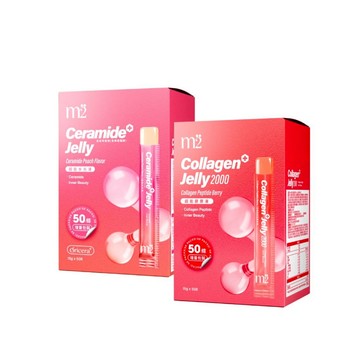 【m2美度】超能膠原莓果果凍/水光水蜜桃果凍(50入/任選1盒)