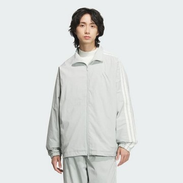 【ADIDAS】ST 3ST WV TT 休閒外套 男 立領 灰色-JL6092