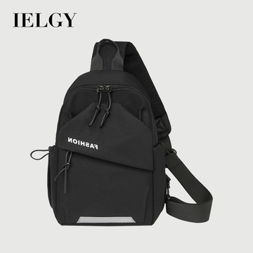 IELGY新款男士休閒斜挎包時尚簡約設計手提單肩包女大容量通勤時尚胸包