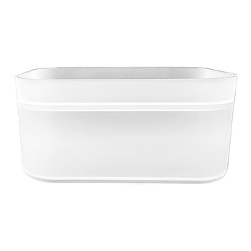 mohe 木暉居家 透明磨砂帶蓋收納盒 無格  透明磨砂  1組