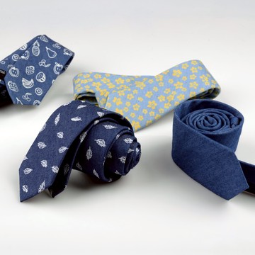 牛仔棉手系領帶潮男女學生學院小領帶女ins搭配時尚伴郎領帶時尚