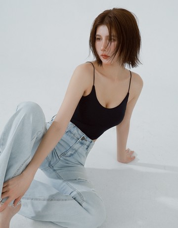 Mando品牌愛心金標；涼感冰絲細肩BraTop 三色