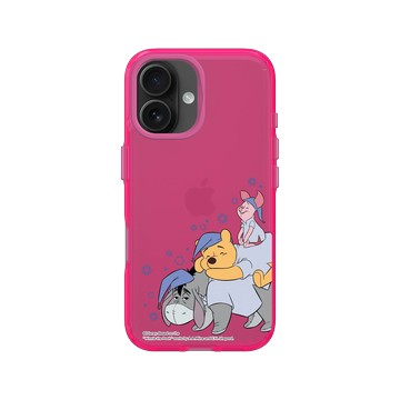 iPhone 16 Clear 粉漾桃 - 迪士尼-小熊維尼 Disney Winnie The Pooh - 睏睏小隊