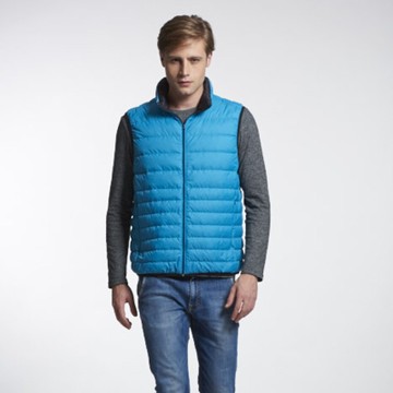 Sunrise深天藍色超輕羽絨背心-99079