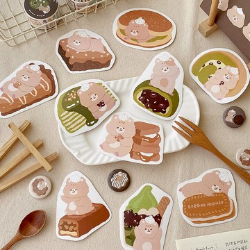 奶油鼠大貼紙六代/10款圖案/防水貼紙