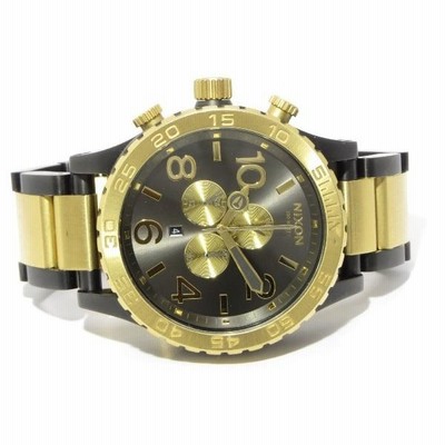 NIXON ニクソン THE 51-30 CHRONO ブラック/ゴールド A083595 時計 ...