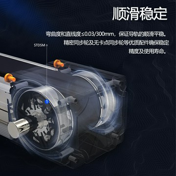 {保固一年}宇泰定制同步帶直線模組XY三軸多軸龍門滑軌精密十字滑臺皮帶導軌