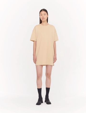 Natalie T-Shirt Dress in Warm Sand