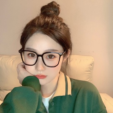 韓系 圓框素顏神器 復古平光鏡 大框日系防蓝光平光眼鏡73921