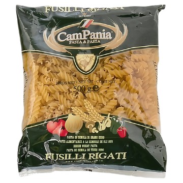 聯華製粉 CamPania 坎佩尼亞 稜紋螺絲麵 Fusilli Rigati  500g  1包