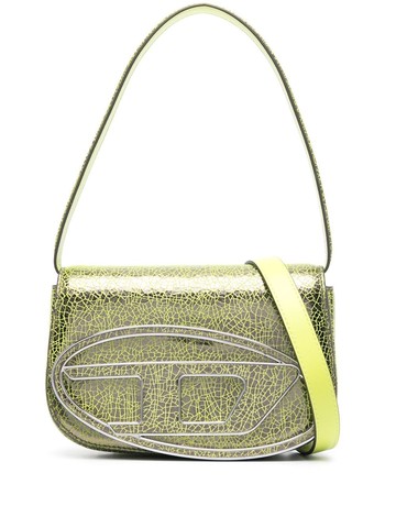 Diesel - 1DR leather shoulder bag - women - Calf Leather/Brass - One Size - Green