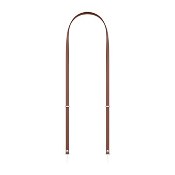 Apple 斜背掛繩 – 赭褐色