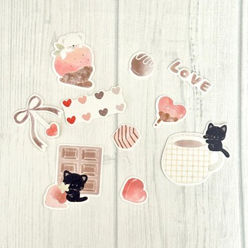 【小貼紙】sweet chocolate 1【Flake Sticker】