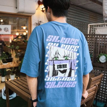 【CREEPS】Silence 寬鬆重磅印花T恤 210g