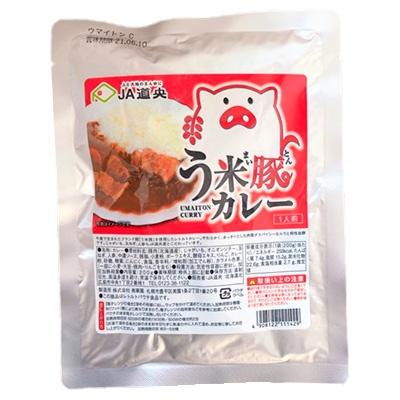 ふるさと納税 恵庭市 う米豚カレー200g×8袋