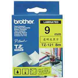 【兄弟】brother 9mm一般標籤帶TZ-N221白底黑字【APP滿額下單10%點數(單一帳號最高5000點)】1/31止