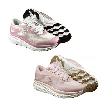 女款-DIADORA輕量避震慢跑鞋33699白粉/33700沙粉