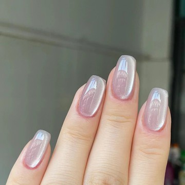 𝕌ℕ𝕀𝕂𝕆𝕆 【玻璃珠貓眼】手工穿戴甲 貓眼玻璃珠 日常穿戴甲 指甲貼片 穿戴式美甲 短版穿戴甲