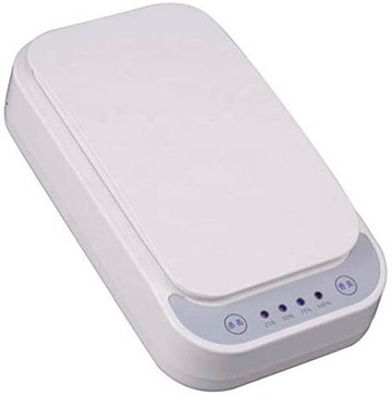 【現貨】【日本代購】手機消毒殺菌盒 USB有線充電紫外線殺菌 - 白色