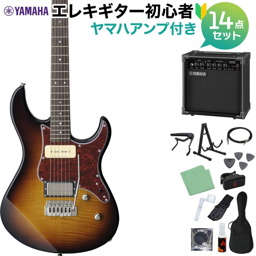 YAMAHA ヤマハ PACIFICA611VFM TBS エレキギター初心者14点セット 〔ヤマハアンプ付き〕 パシフィカ