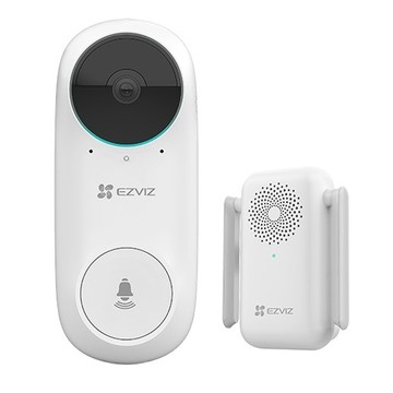 EZVIZ 螢石 無線視訊門鈴 配備防拆警報 紅外線偵測 5200mAh電池  CS-DB2C  1個