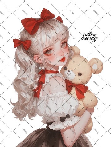 original sticker no.1858 人物貼紙 原創貼紙 原創人物貼紙 裝飾貼紙 cotton melody