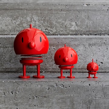 【哈特寶】Hoptimist Bumble S 丹麥微笑彈簧公仔-紅