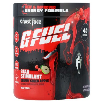 G FUEL, 能量配方，Ghost Face®，櫻桃青蘋果味，9.6 盎司（272 克）