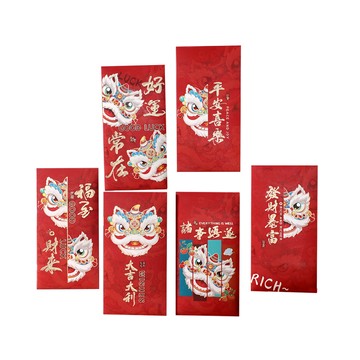 bebehome 中式吉祥祝福紅包袋 Set 尺寸16.6x8.6公分 特種紙  6個
