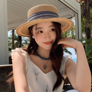 免運🌞財帽雙全復古做舊平頂寬檐遮陽草帽女夏季沙灘戶外防曬漁夫帽 素面遮陽帽 防曬帽 抗uv 穿搭必備 學生帽