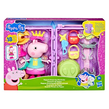 Peppa Pig 粉紅豬小妹 佩佩豬換裝衣櫥遊戲組  1組  換裝衣櫥 紫色