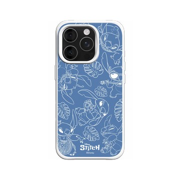 iPhone 16 Pro SolidX 白 - 迪士尼-史迪奇 Disney Stitch - 夏威夷系列-線稿