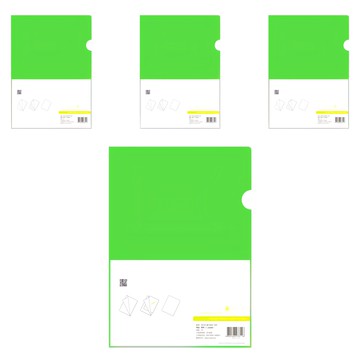 ECO Chungwoon L型資料夾 A4  淺綠色  40入