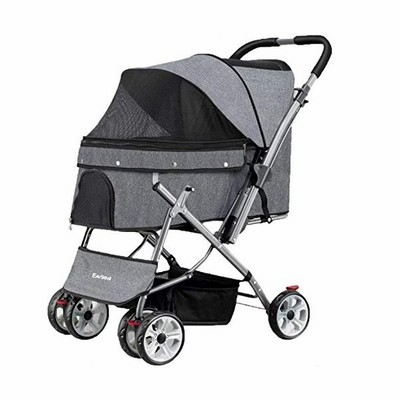 ペットカート 犬用ベビーカー 犬 カート 猫 バギー 猫犬兼用 3way 四輪 対面推し可能 前輪360 回転 後輪ブレーキ付 レインカバー付き 多頭用 介護用 おでかけ 通販 Lineポイント最大get Lineショッピング