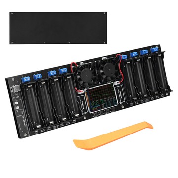 8 通道 18650 電池測試儀 2.4 英寸 TFT 顯示電池容量測試,具有多模式功能增強安全和直觀顯示