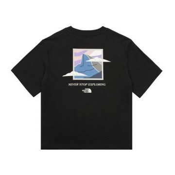 The North Face 北面 女 短袖上衣 W RLX MTN BOX LOGO S/S TEE GRAPHIC - AP NF0A8DCAJK3