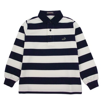 Crocodile Junior小鱷魚童裝-條紋POLO衫- C66102-05 大碼版